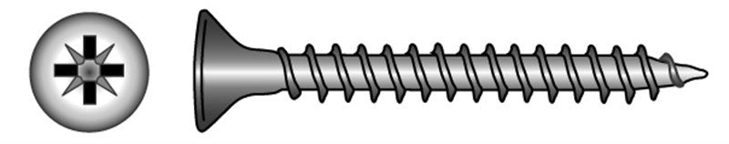 Marinetech 91005440 30 Spaanplaatschroef PK/PZD 4.0x30 (8stk)