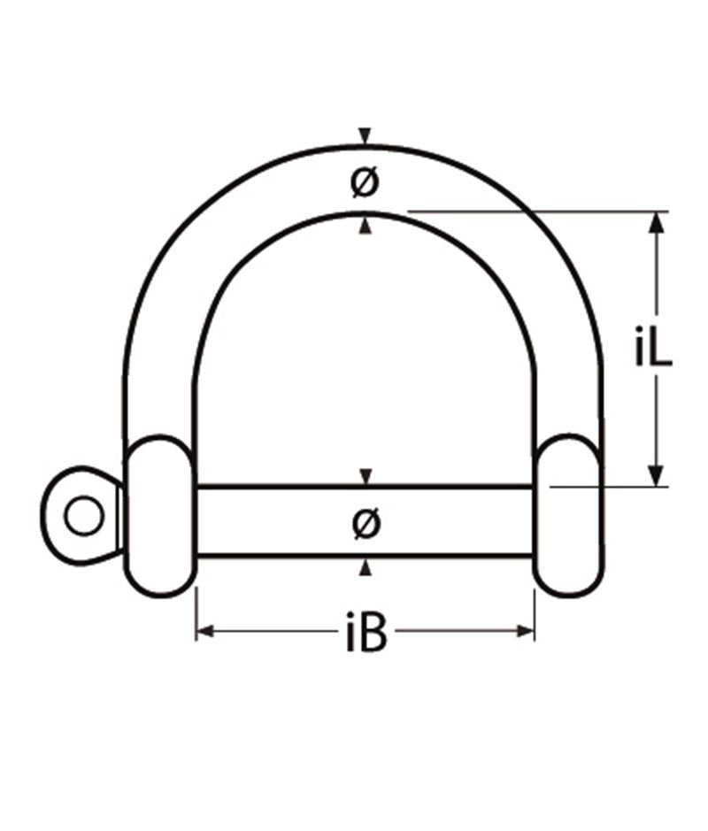 Marinetech D-Sluiting Breed 6mm BL:1.350kg