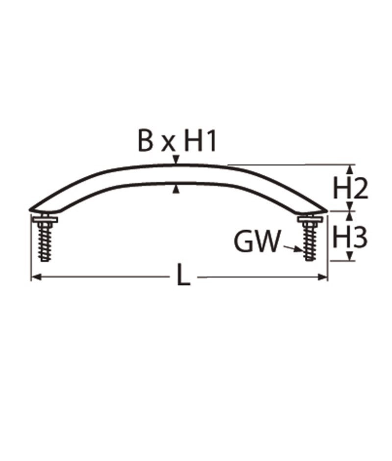 Marinetech Handgreep L=300 mm