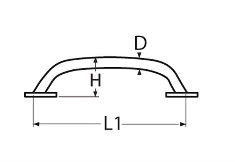 Marinetech Handgreep L=300 mm