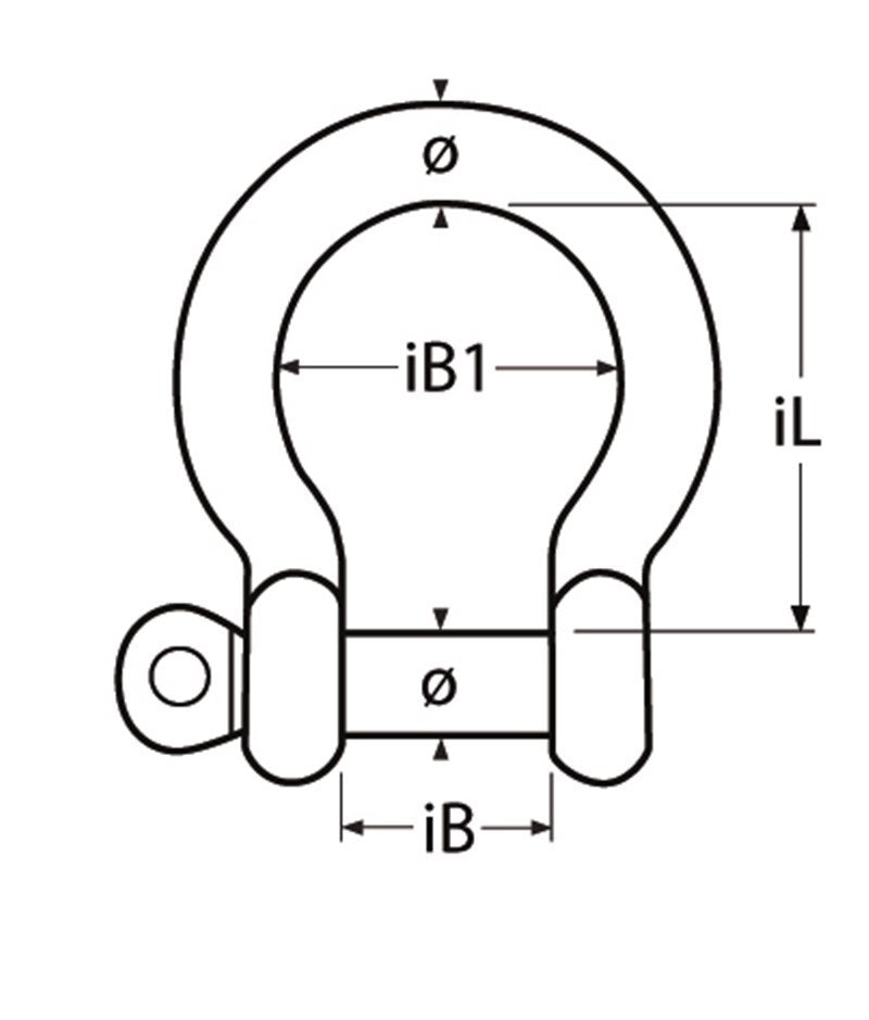 Marinetech Harpsluiting Borgbout 5 mm BL:1.300kg