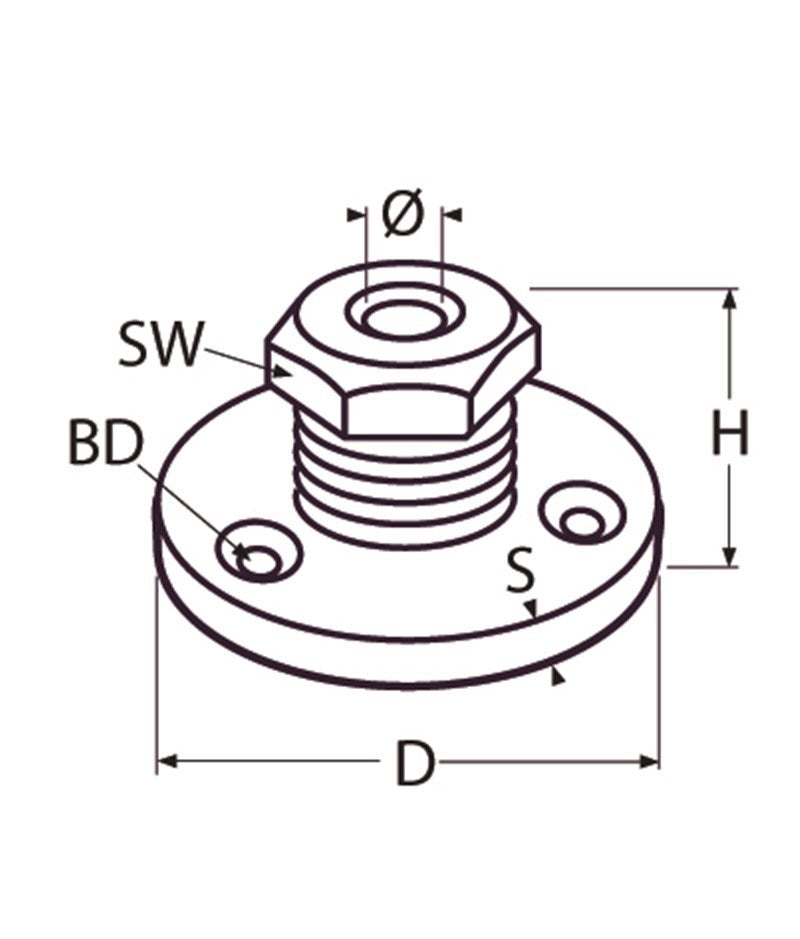 Marinetech Kabeldoorvoer 6mm