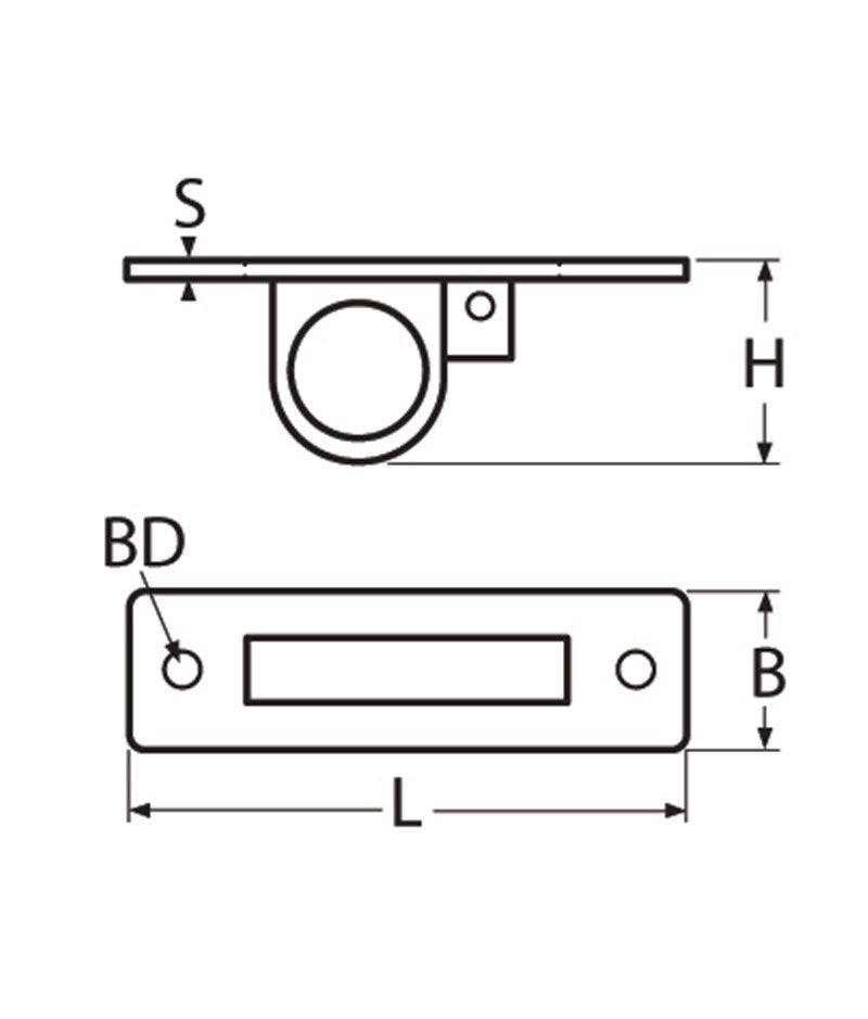 Marinetech Luikring Inbouw 90 mm