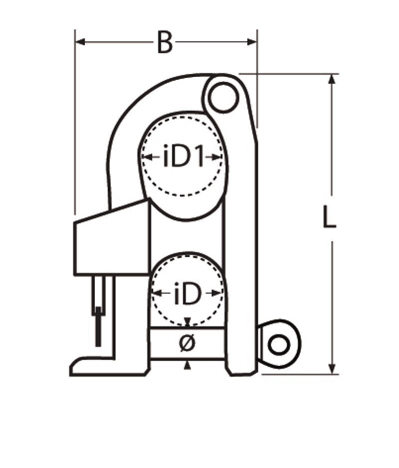 Waterskihaak RVS-316