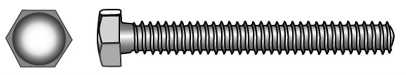 Marinetech Tapbout + Moer M5x50mm PK zaagsnede 4 stuks DIN933