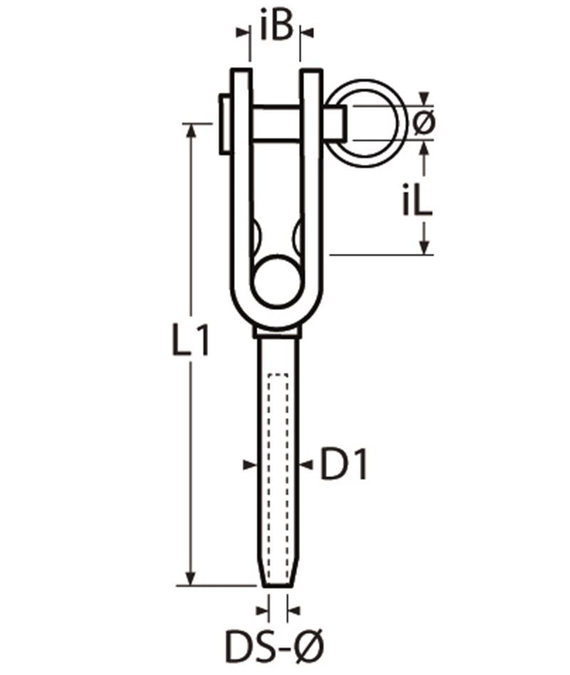 Toggle-terminal, 3mm