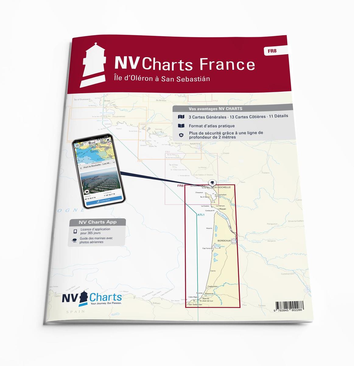 NV Atlas Frankrijk FR8Île d'Oléron à San Sebastian - Bordeaux