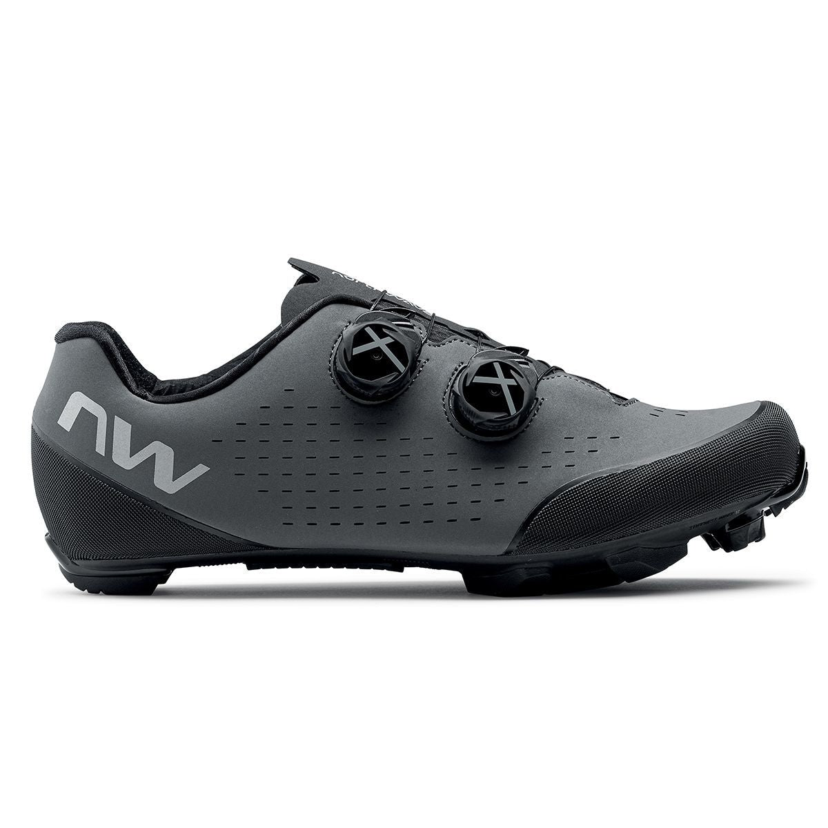 Northwave Rebel 3 Mountainbike Schoenen  Fietsschoenen - Maat 43 - Unisex - grijs/zwart