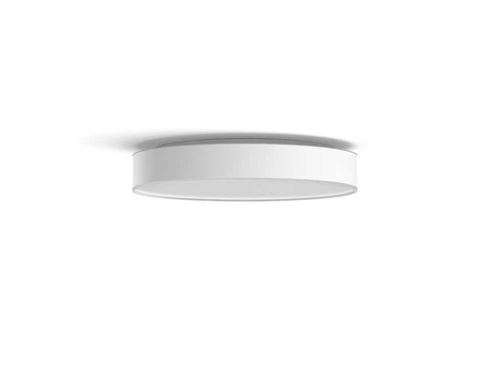 Philips Hue Devere badkamerplafondlamp - warm tot koelwit licht - wit - 42cm - 1 dimmer switch