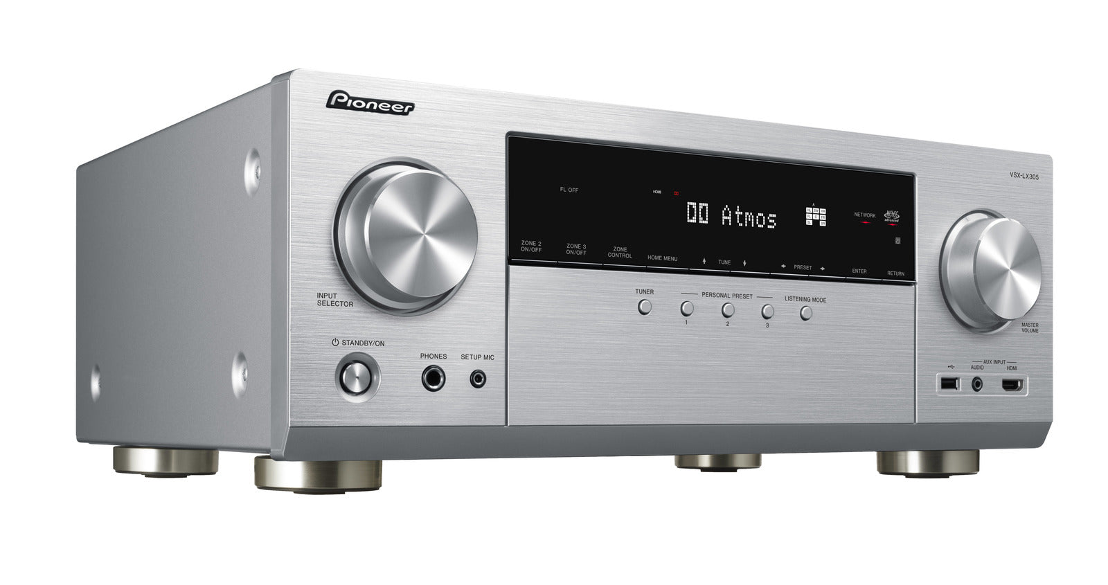 Pioneer: VSX-LX305 9.2-kanaals Netwerk AV Receiver - Zilver