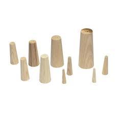 Plastimo Houten Pluggen Klein set 9 stuks, 5 lengtes