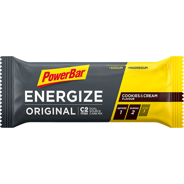 POWERBAR Energize Original Cookies & Cream 25 stuks/doos reep, Energierepen, Pre