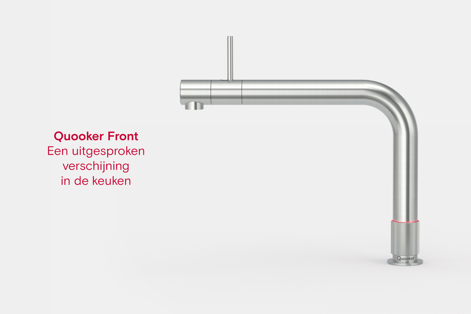 Quooker NL Front kokendwaterkraan opbouw met PRO3 reservoir RVS 3FRONTRVS