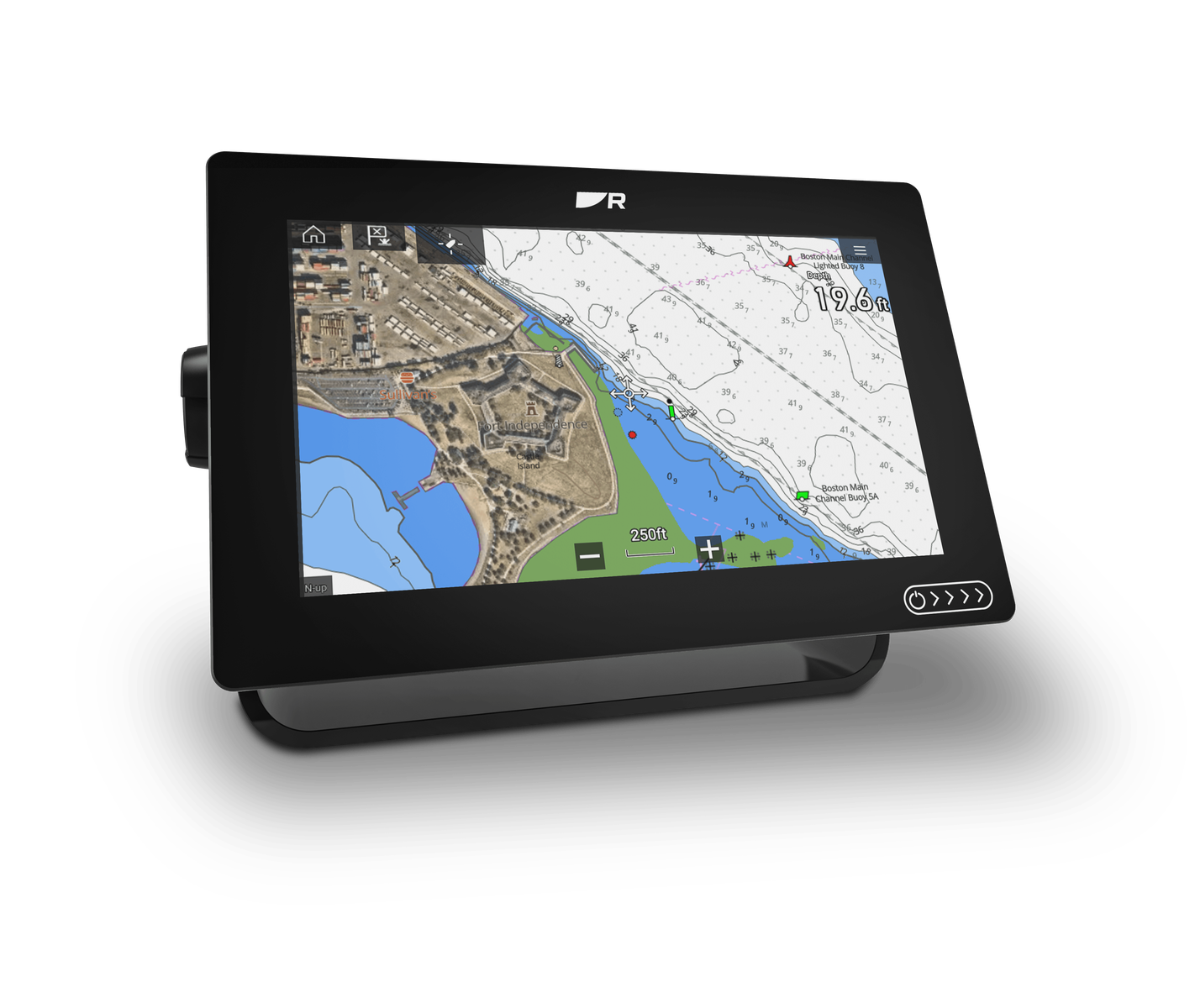 Raymarine Axiom+ 9"RV kaarplotter met RealVision 3D en RV-100 transducer