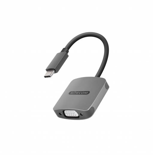 Sitecom CN-374 tussenstuk voor kabels USB-C VGA, USB-C Grijs