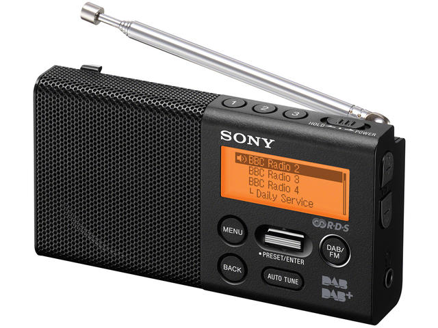 Sony XDR-P1DBP - DAB+ radio - Zwart