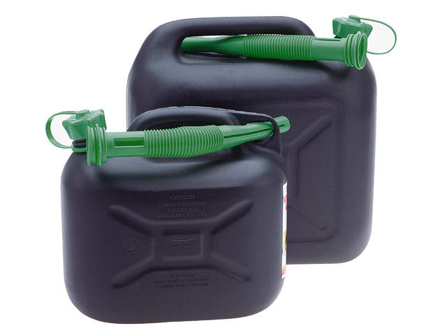 jerrycan zwart voor benzine 20 liter