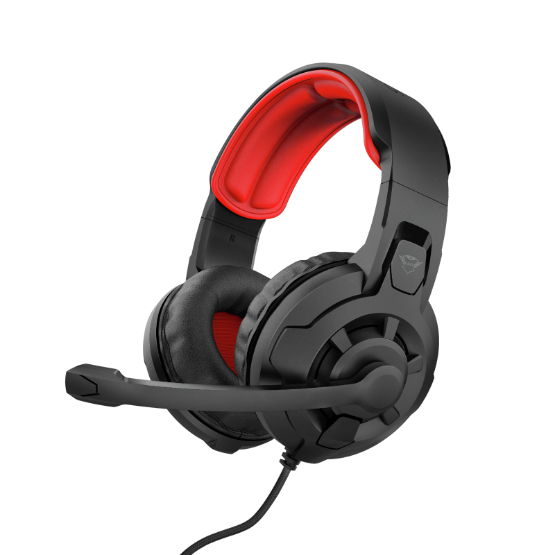 Trust GXT 785 Ravius Headset Bedraad Hoofdband Gamen Zwart, Rood