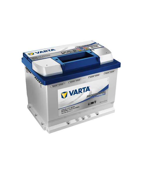 Varta LED60 professional dual purpose EFB accu 12 Volt 60Ah