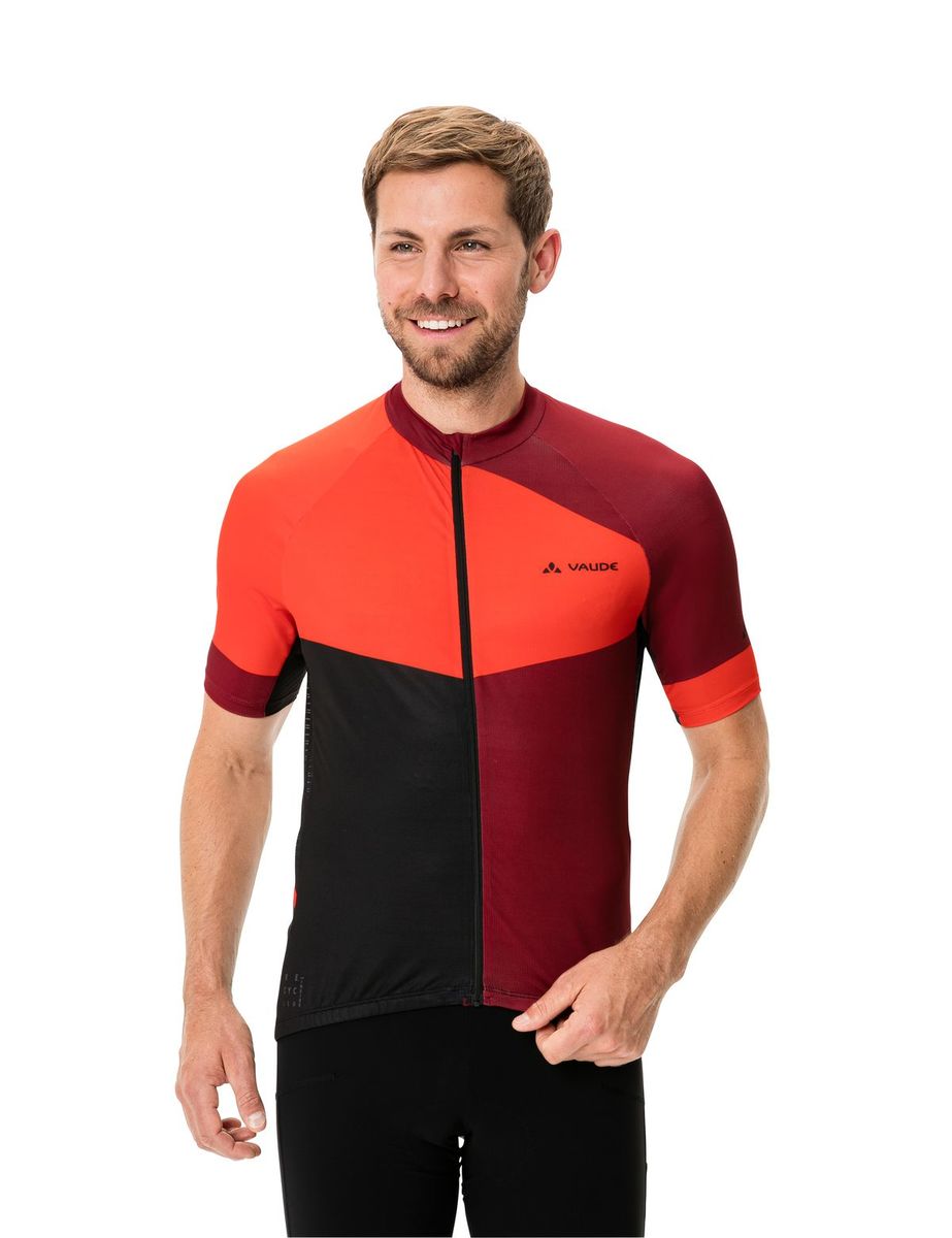 Vaude Posta FZ Tricot fietsshirt korte mouwen rood heren, M