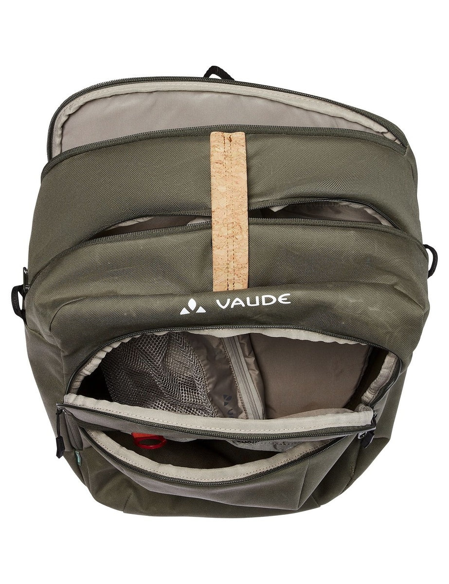 Vaude - eBack Single - Bagagedragertas maat One Size, olijfgroen