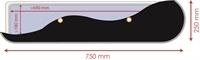 Waterline Verduistering met ventilatie voor patrijspoort large 300x700 mm