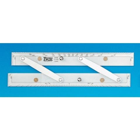 Weems&Plath Parallel Lineaal 12 inch voor platte navigatie