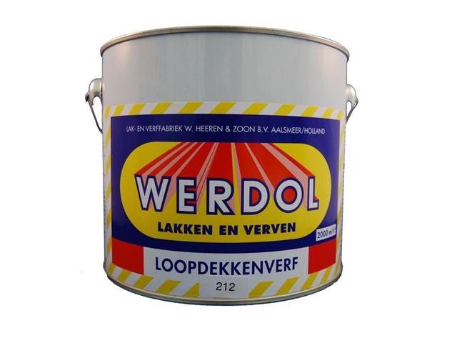 werdol loopdekkenverf zwart 2 ltr