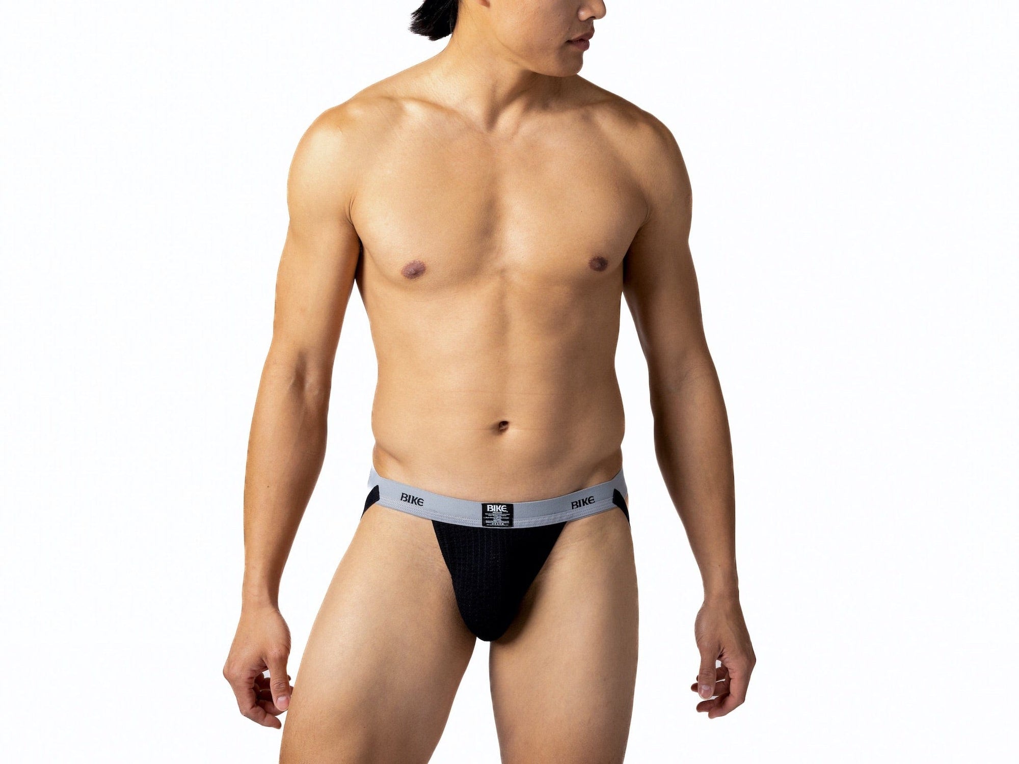 Men's White Swimmer Jockstrap - BIKE® Athletic