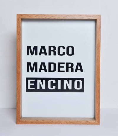 Marco de madera de pino – Fábrica Galería