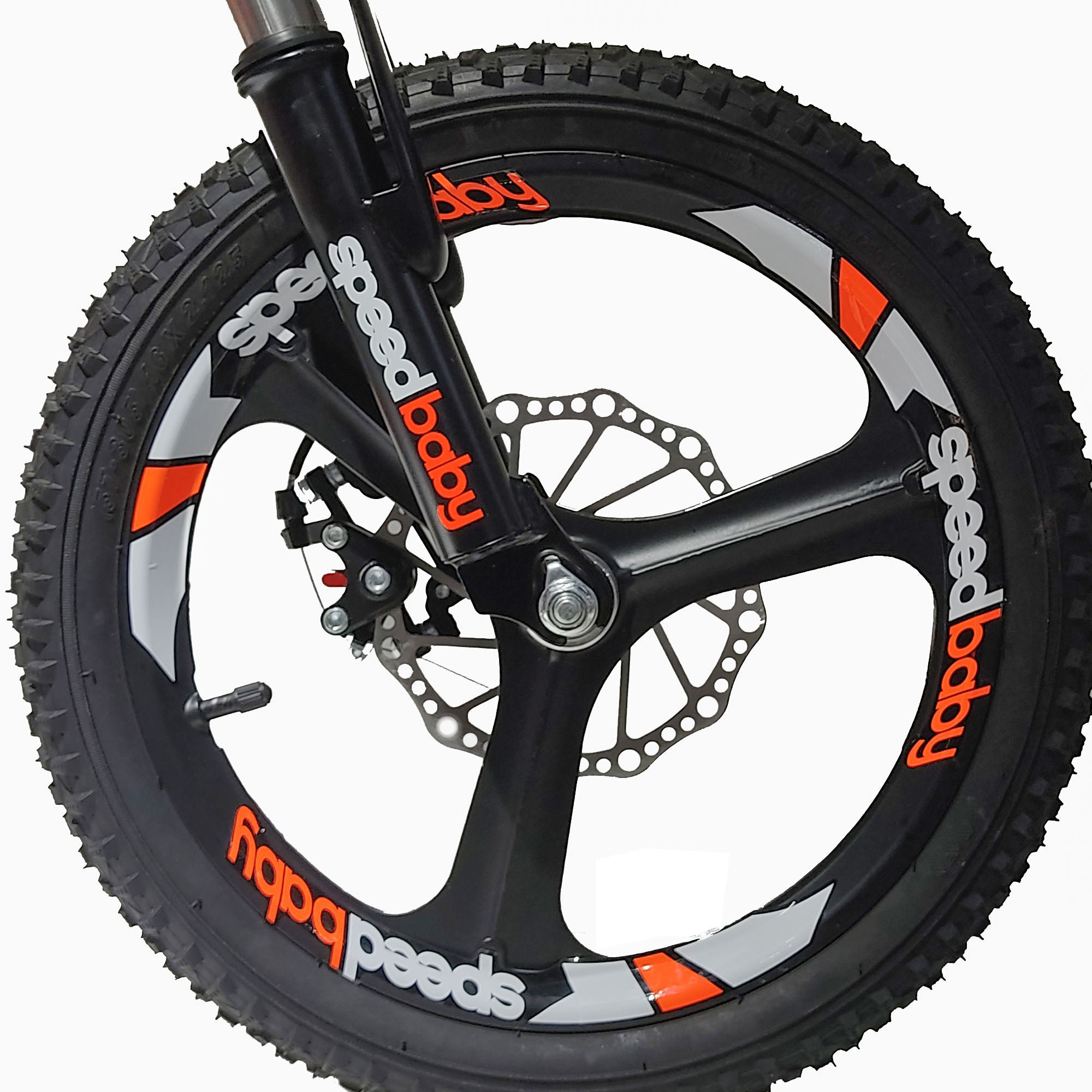 16 SpeedBaby Orange tire alloy wheel