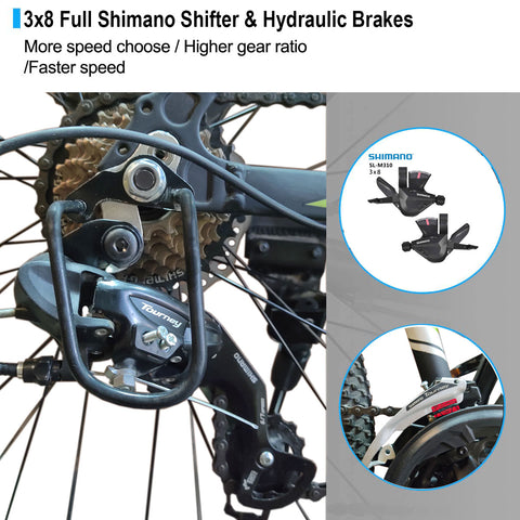 29 Pro-X hydraulic shimano tourney 3x8 altus
