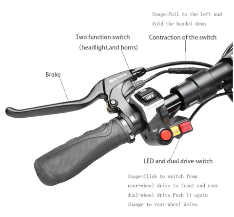 E-scooter XThunde XTruck Power-packed 1 e-scooter High-speed electric scooter 3600W e-scooter 52V electric scooter Max speed 80kmh e-scooter