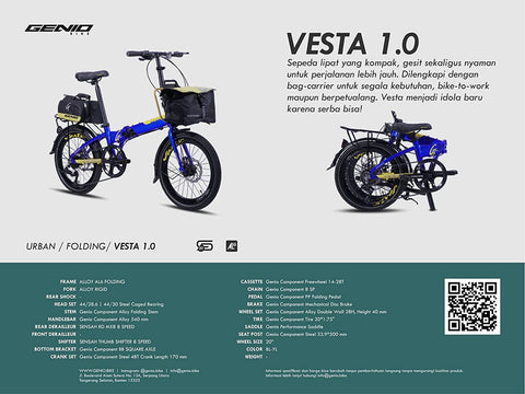 Genio Vesta Unleash the Power of Mobility with Folding Aluminum 8-Speed Bicycle (4)