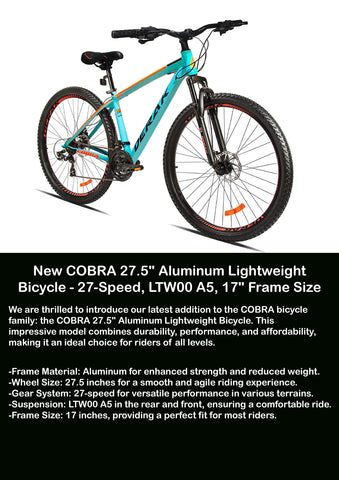 cobra bicycles  aluminum  27 sp