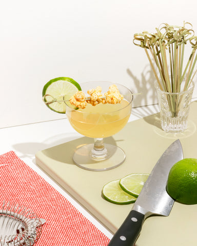 popcorn margarita drink pairing guests entertaining