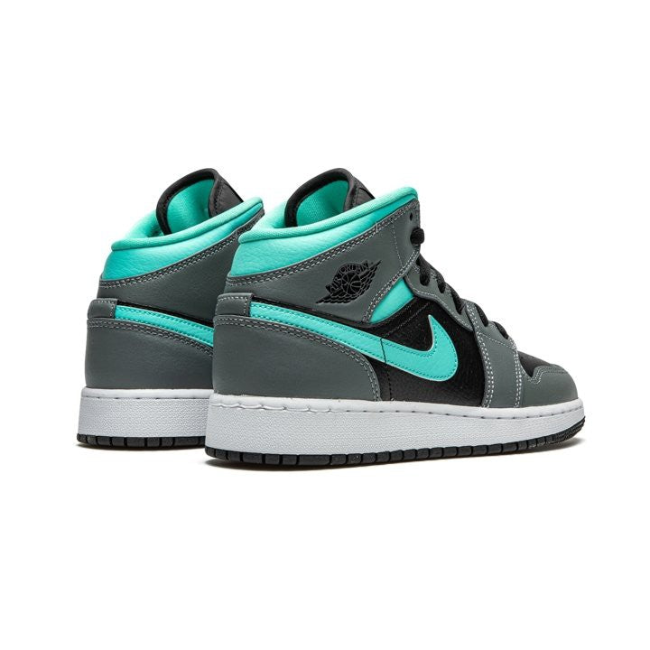 air jordan mid grey aqua