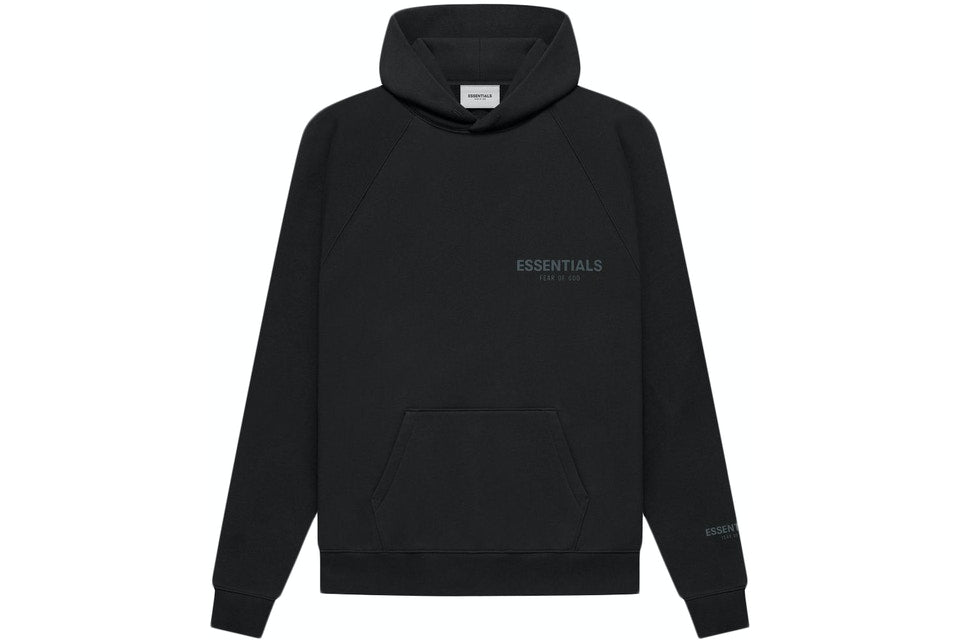 Fear of God ESSENTIALS - Black / Stretch Limo Core Collection Tracksuit ...