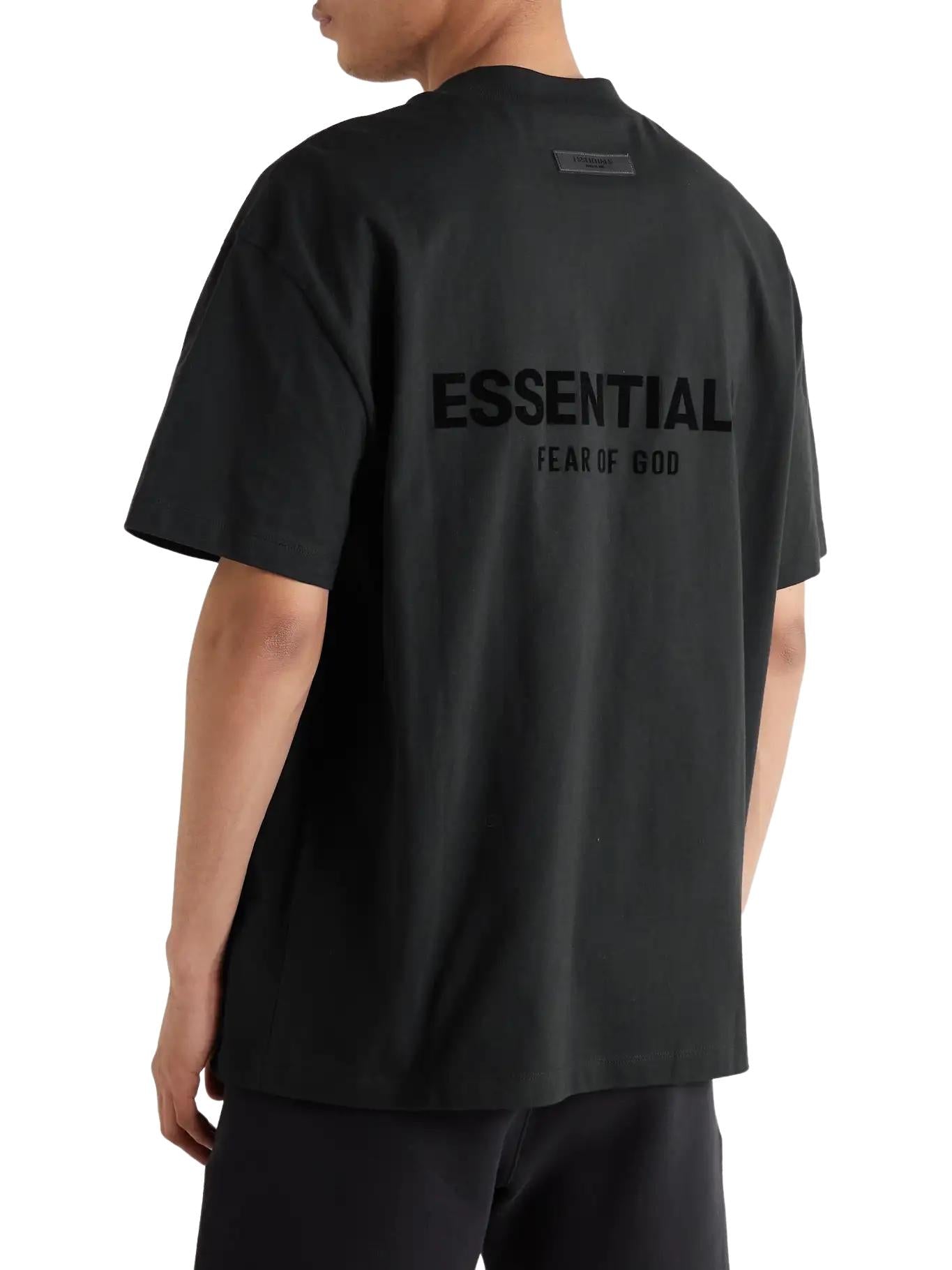 Fear of God ESSENTIALS - Black / Stretch Limo T-Shirt (SS22) | Hype ...