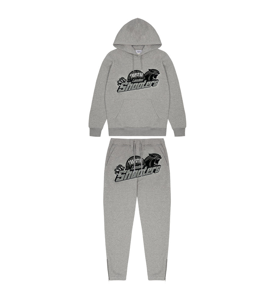 Trapstar Shooters Hooded Tracksuit - Grey Monochrome Edition – Hype ...