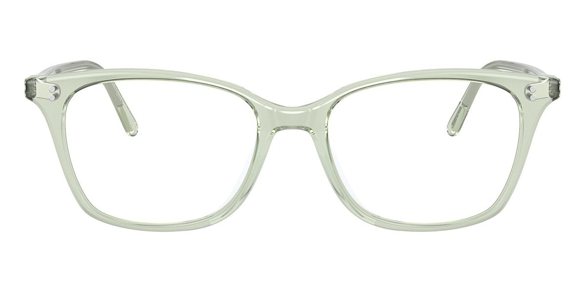 Crystal acetate mint green eyeglasses frame