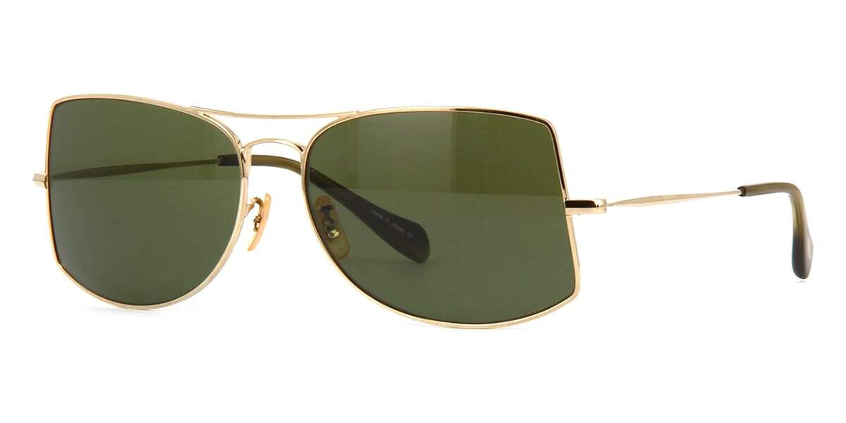 Oliver Peoples Jack One OV1090S 5035/31 Gold/Green G15 Sunglasses | i2i  Optometrists