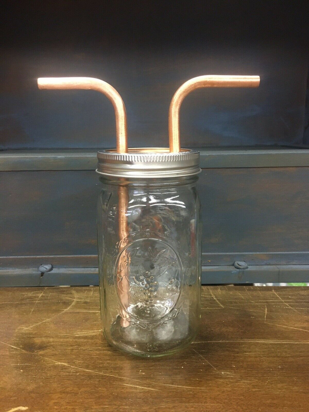 Stampede Stills Copper 2 Gallon Thumper Herd (FOUR Mason Jar Thumper Kit  with DIFFUSERS (Half Gallon)(1/2 piping). Stampede Stills