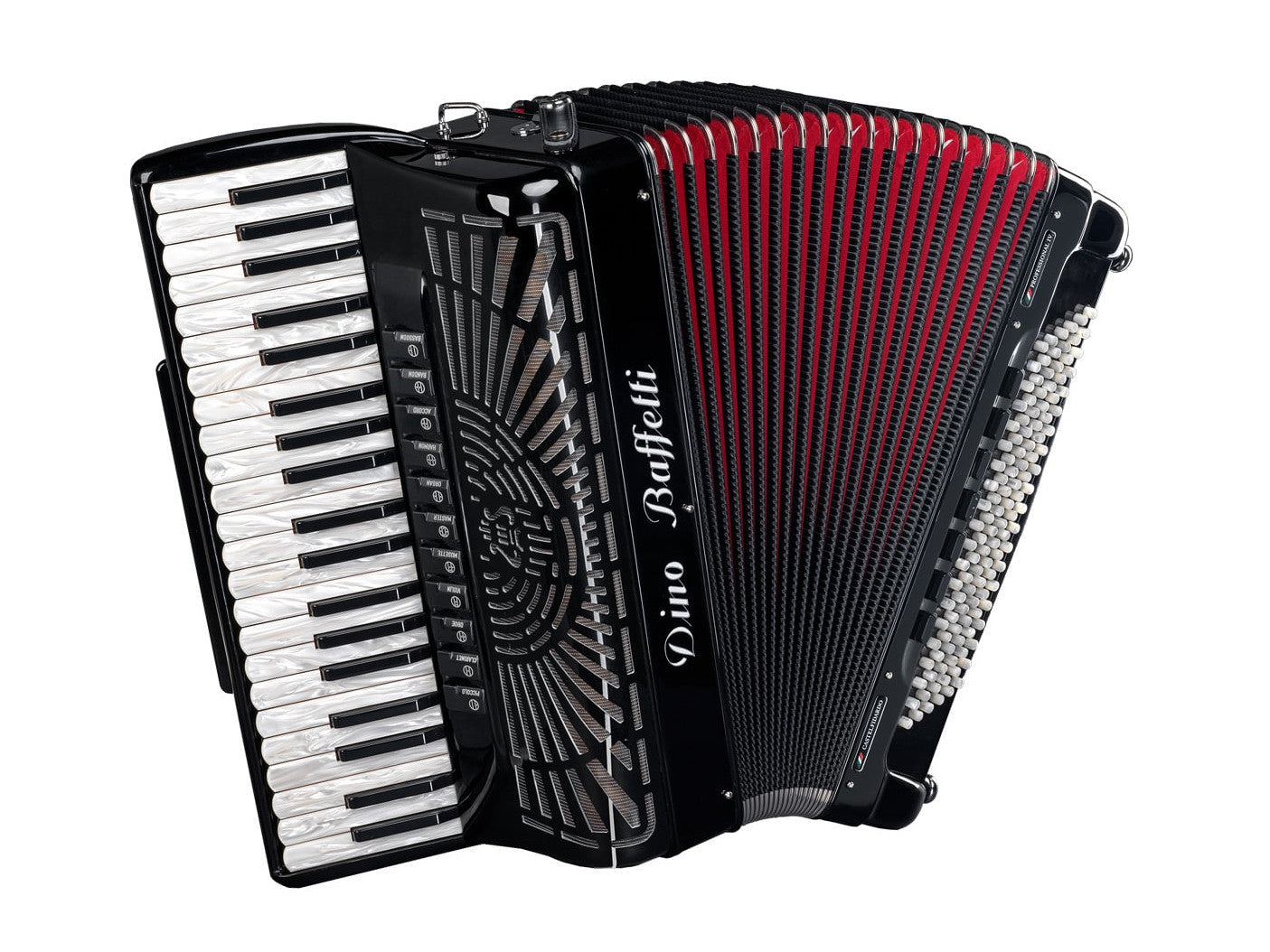 Dino Baffetti Professional IV Piano Accordion LMMH 41 Key 120 Bass –  Accordions Canada