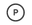 Laundry care symbol indicating dry cleaning with any solvent except tetrachloroethylene.