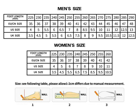 Shoe Size Chart