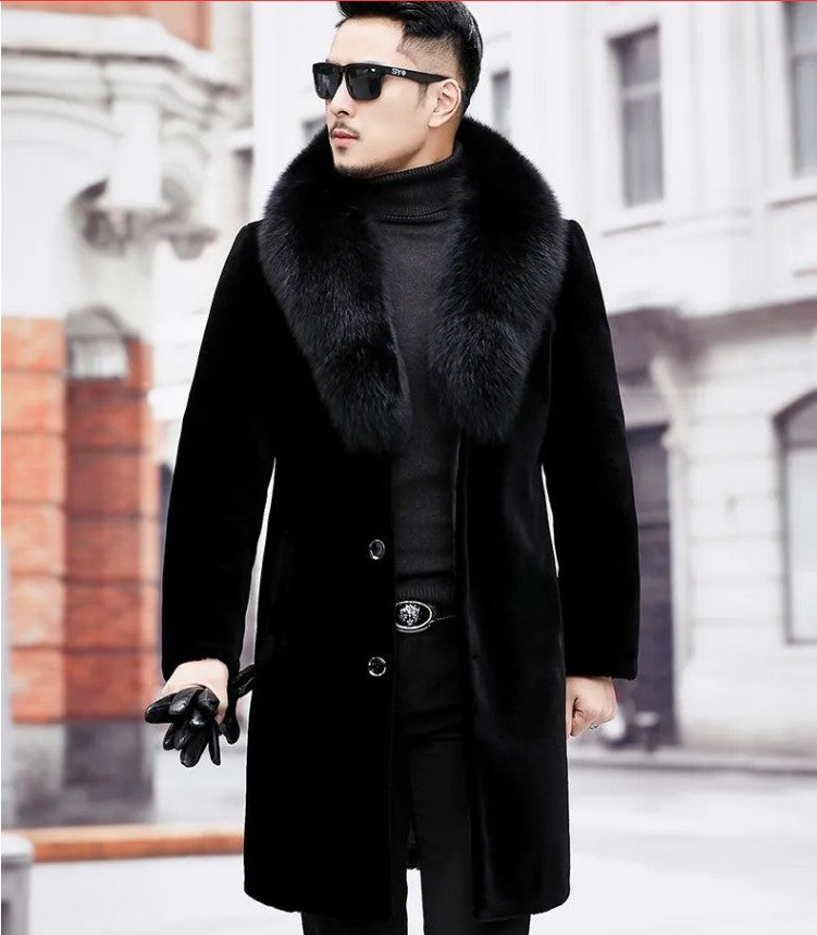 Fur Collar Black Trench – Onassis Krown