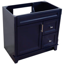 Load image into Gallery viewer, Bellaterra Home Vanity BellaTerra Home 36&quot; Single sink vanity in Blue finish - cabinet only - Left door 400700-36L-BU