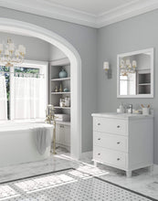Load image into Gallery viewer, LAVIVA Vanity LAVIVA 313DVN-30W-WC Luna - 30 - White Cabinet + White Carrara Counter