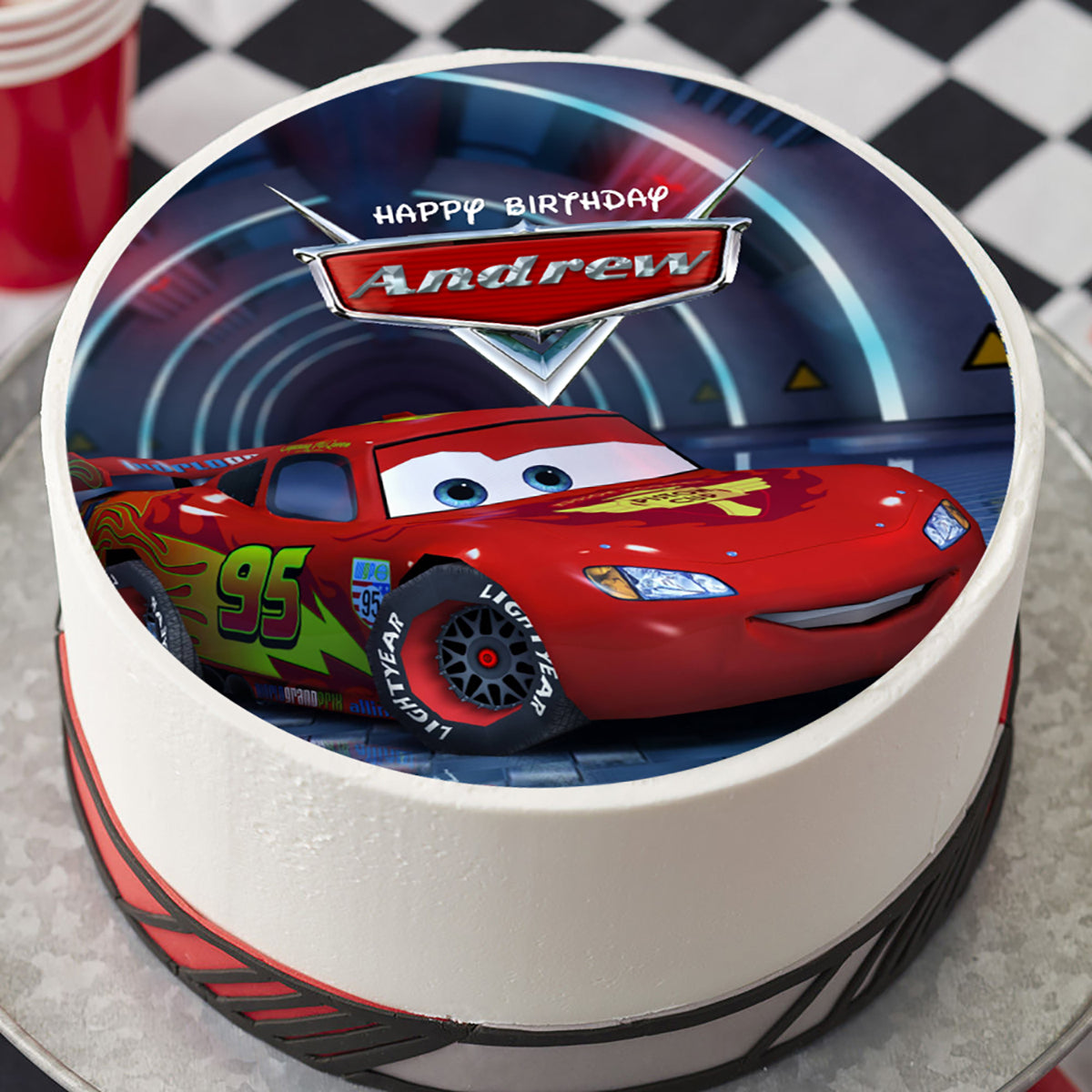 Home, Furniture & DIY Cars Cake Topper Edible Image Icing printed Logo Lightning  McQueen Vegan GF DA8181850